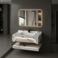Set Mobilier VELIN pentru Baie, 60cm, 3 Piese, Alb