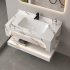 Set Mobilier VELIN pentru Baie, 60cm, 3 Piese, Alb [4]