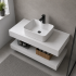 Set Mobilier AURO pentru Baie, 60cm, 3 Piese, Alb [4]
