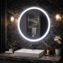 Oglinda LED Touch Gallio , Diametru 60cm, Lumina Rece 6000K, Sticla [3]