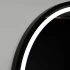Oglinda LED Rotunda, 90cm, Orizzonte Rama Neagra, Basic Touch [2]