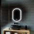 Oglinda LED Ovala, 45x65cm, Velara Touch, Sistem Dezaburire, Dimabila [2]