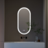 Oglinda LED Ovala, 50x100cm, Velara Touch, Sistem Dezaburire, Dimabila [4]