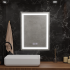 Oglinda LED Rectangulara, 50x70cm, RADIANTE Touch, Lumina Rece, Sistem Dezaburire, Dimabila [3]