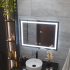 Oglinda LED Rectangulara, 80x60cm, RADIANTE Touch, Sistem Dezaburire, Dimabila [4]