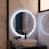 Oglinda LED Rotunda, 60cm, Noxia Touch, Sistem Dezaburire, Dimabila [4]