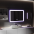 Oglinda LED Rentagulara, 80x60cm, Touch VENERA , Sistem Dezaburire,Dimabila [2]