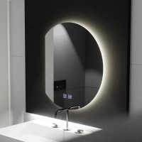 Oglinda LED Semiluna 54x60, Arcana Touch, Sistem Dezaburire, Dimabila