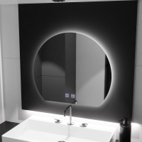 Oglinda LED Semiluna, 60x54, Soluna Touch, Sistem Dezaburire, Dimabila