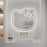 Oglinda LED Kitty Pisica, 80X70, Touch, Sistem Dezaburire, Dimabila