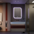 Oglinda LED CLARIVO Dreptunghiulara, 14W, 60X80cm, Touch, Sistem Dezaburire [3]