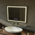 Oglinda LED Touch MODENA Sistem Dezaburire, Ceas si Temperatura 80x60 cm [4]