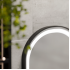Oglinda LED Touch Helmut Sistem Dezaburire, Ceas si Temperatura 50x90 cm Rama Negru Brushed Marcello Funghi [4]