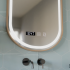 Oglinda LED Touch Siegfried Sistem Dezaburire, Ceas si Temperatura, 45x90cm, Rama Auriu Brushed, Lumina Calda Neutra Rece 3000K/4000K/6000K [2]
