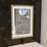 Oglinda LED Touch Bruno Sistem Dezaburire, Ceas si Temperatura 60x80 cm Rama Auriu Brushed, S84/60X80 [3]