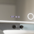Oglinda LED Touch NIVERA Sistem Dezaburire, Ceas si Temperatura 80x60 cm Lupa Cosmetica [2]