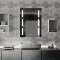 Oglinda LED Touch Erich S86/60X80 Sistem Dezaburire, Ceas si Temperatura 60x80 cm