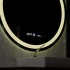 Oglinda LED Rotunda, 100cm, Celeste MotionGlow Marcello, Sistem Dezaburire, Ceas & Termometru, Dimabila [2]