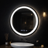 Oglinda LED Rotunda, Diametru 50cm, Celeste MotionGlow Marcello, Sistem Dezaburire, Ceas & Termometru, Dimabila, Lumina Calda Neutra Rece 3000K/4000K/6000K [3]