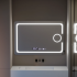Oglinda LED Rectangulara, 120x80cm, Eclat MotionGlow Marcello, Sistem Dezaburire, Ceas & Termometru, Lupa Cosmetica, Dimabila [3]