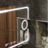 Oglinda LED Rectangulara, 120x80cm, Eclat MotionGlow Marcello, Sistem Dezaburire, Ceas & Termometru, Lupa Cosmetica, Dimabila [4]