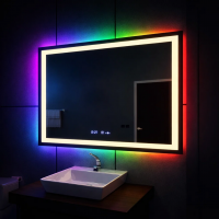 Oglinda LED Rectangulara 120x80cm Verite MotionGlow Marcello, Sistem Dezaburire, Ceas & Termometru, Dimabila W09/120X80BTRGB Oglinda LED Rectangulara 120x80cm Verite MotionGlow Marcello, Sistem Dezaburire, Ceas & Termometru, Dimabila W09/120X80BTRGB