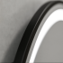 Oglinda LED Rotunda, 100cm, Celeste Majeste Noir MotionGlow Marcello, Sistem Dezaburire, Ceas & Termometru, Dimabila [2]