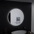 Oglinda LED Rotunda, 60cm, Serenite MotionGlow Marcello, Sistem Dezaburire, Ceas & Termometru, Dimabila [3]