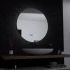 Oglinda LED Rotunda, 60cm, Serenite MotionGlow Marcello, Sistem Dezaburire, Ceas & Termometru, Dimabila [4]