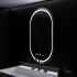 Oglinda LED Ovala, 50x80cm, Roven Senzor MotionGlow Marcello, Sistem Dezaburire, Ceas & Termometru, Dimabila [3]
