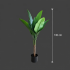 Planta Artificiala Copac Tip Bananier, 130 cm, 6 frunze, Verde, cu Ghiveci [4]