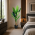 Planta Artificiala Copac Tip Bananier, 140 cm, 3 tulpini, 11 frunze, Verde, cu Ghiveci [2]