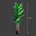 Planta Artificiala Copac Tip Bananier, 190 cm, 3 tulpini, 27 frunze, Verde, cu Ghiveci [4]