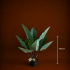 Planta Artificiala Tip Alocasia Cu Frunze Late, 100 cm, Verde [4]