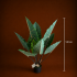 Planta Artificiala Tip Alocasia Cu Frunze Late, 120 cm, Verde [4]