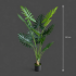 Planta Artificiala Tip Filodendron, 10 frunze, 160 cm, Verde [4]