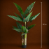 Planta Artificiala Tip Alocasia Cu Frunze Late, 2 trunchiuri, 190 cm, Verde [4]