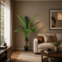 Planta Artificiala Copac Tip Palmier Regal, 160 cm, 7 frunze, Verde, cu Ghiveci [2]