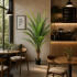 Planta Artificiala Copac Tip Palmier Regal, 200 cm, 15 frunze, Verde, cu Ghiveci [3]