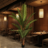 Planta Artificiala Copac Tip Palmier Regal, 220 cm, 18 frunze, Verde, cu Ghiveci [2]