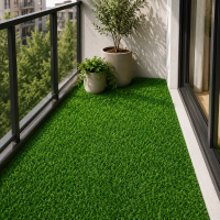 Gazon Artificial Pentru Exterior, 25x25 cm, Grosime 2cm, Densitate 15 Fire, Verde
