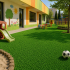 Gazon Artificial Pentru Exterior, 25x25 cm, Grosime 2cm, Densitate 15 Fire, Verde [2]