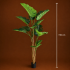 Planta Artificiala Tip Monstera Deliciosa, 12 frunze, 190 cm, Verde [4]