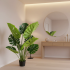 Planta Artificiala Tip Monstera Deliciosa, Cu Frunze Bogate, 120 cm, Verde [2]