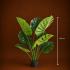 Planta Artificiala Tip Monstera Deliciosa, Cu Frunze Bogate, 120 cm, Verde [4]