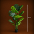 Planta Artificiala Tip Monstera Deliciosa, Cu Frunze Bogate, 160 cm, Verde [4]