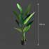 Planta Artificiala Tip Strelitzia Nicolai(Pasarea Paradisului), 150 cm, 10 frunze, Verde [4]
