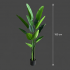Planta Artificiala Tip Strelitzia Nicolai(Pasarea Paradisului), 180 cm, 13 frunze, Verde [4]