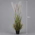 Planta Artificiala Iarba Ornamentala, 180cm, cu 5 fire, Stuf si Iarba, Verde si Gri, Fara Ghiveci [2]