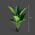 Planta Artificiala Tip Alocasia, 10 frunze, Plastic, 120 cm, Verde [4]